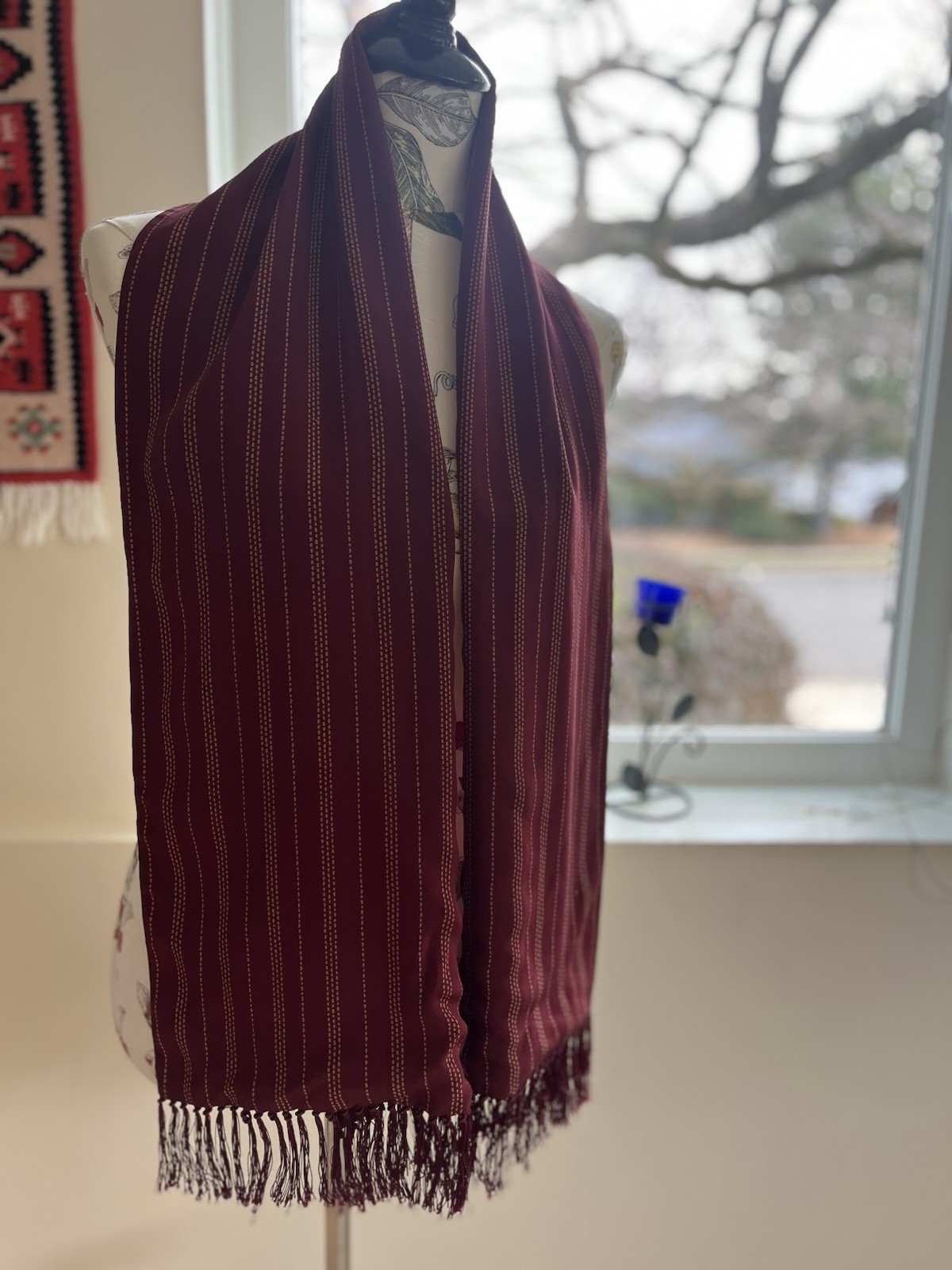 Men's Scarf With Fringes By Worth