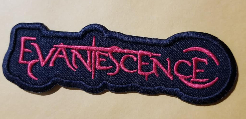 Evanescence Alternative metal Rock Band red Patch approx 1.25x4.5" Embroidered