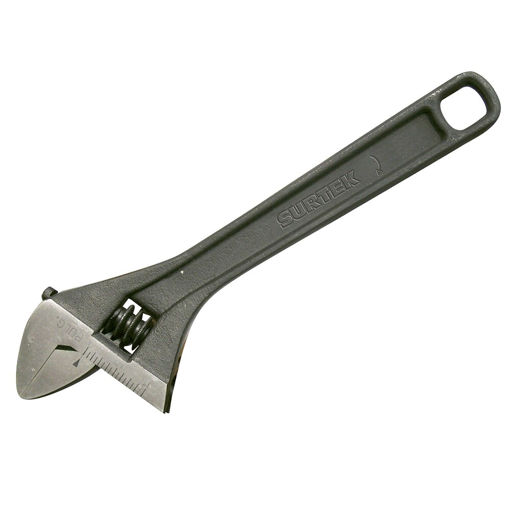 Surtek 506S Black Industrial Adjustable Wrench 6" Long