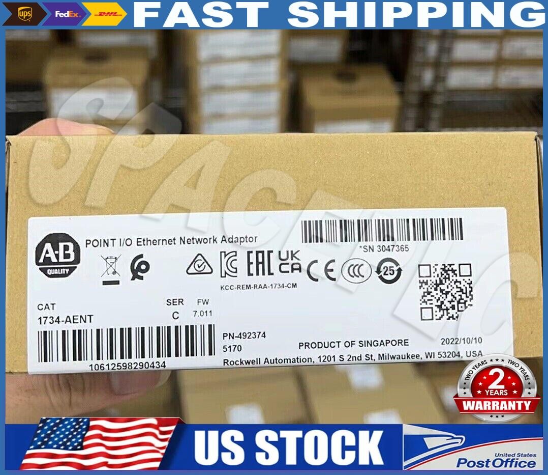 New Sealed AB 1734-AENT / C POINT I/O Ethernet Network Adaptor 1734AENT