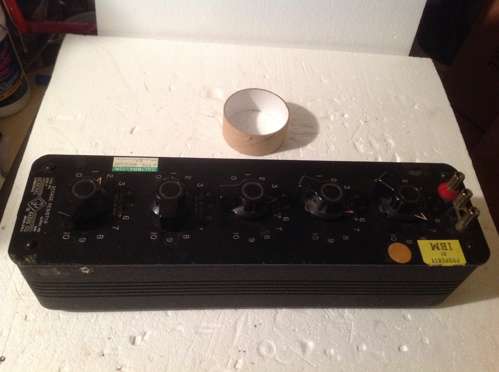 GENERAL RADIO DECADE RESISTOR TYPE 1432-P SERAIL #9141 used by IBM