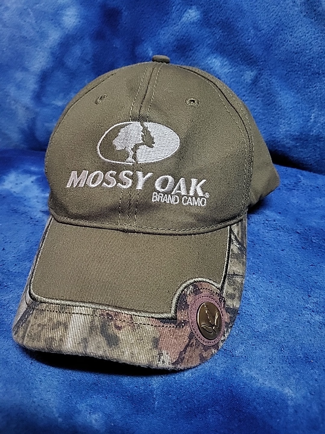 Paramount Outdoors Hat Mossy Oak Brand Green Camo Turkey Track Adjustable