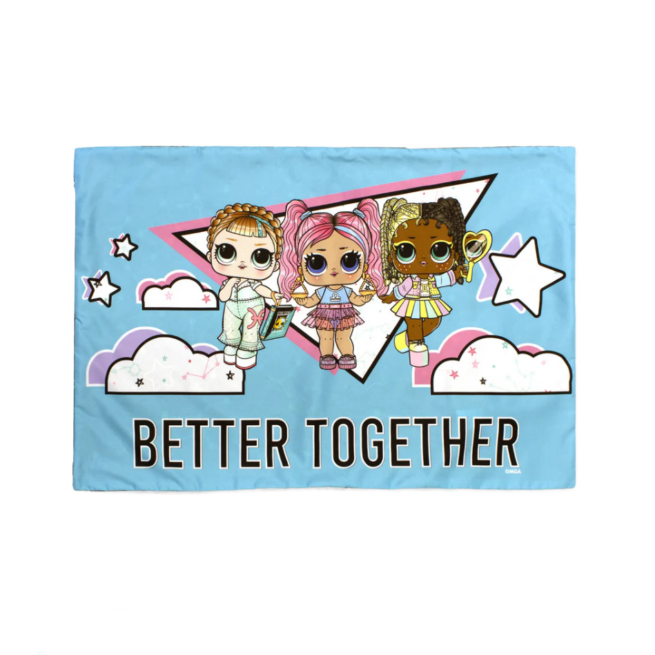 Culturefly L.O.L Surprise Rising Stars Better Together Reversible Pillowcase NIP
