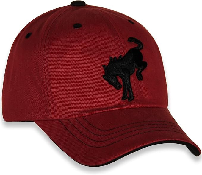 Ford Bronco Faded Maroon Red Hat * Buckin' Bronco Logo * Ships FREE to the USA!
