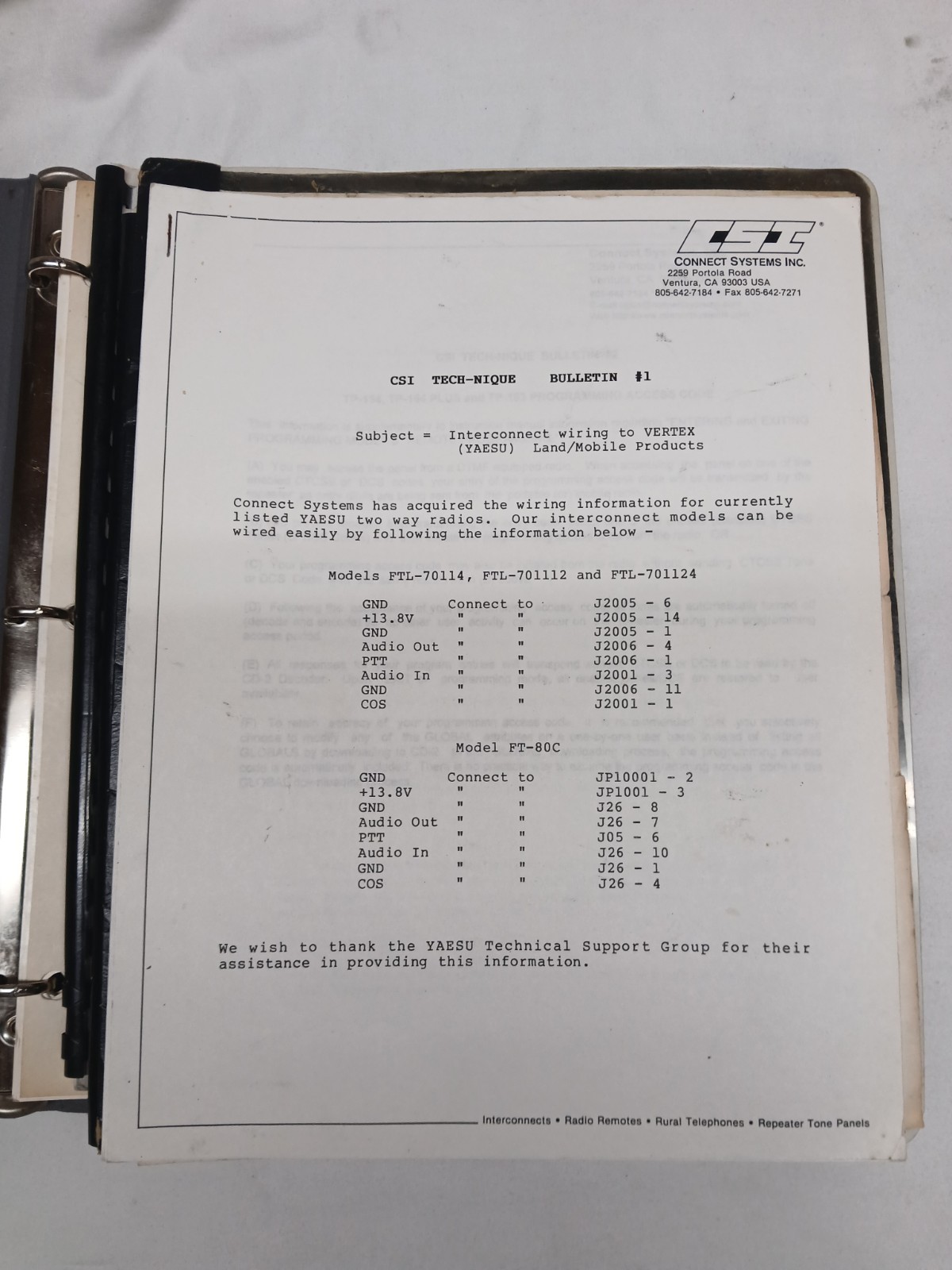Connect Systems Inc TP-154 Shared Repeater Controller & Duplex Interconnect