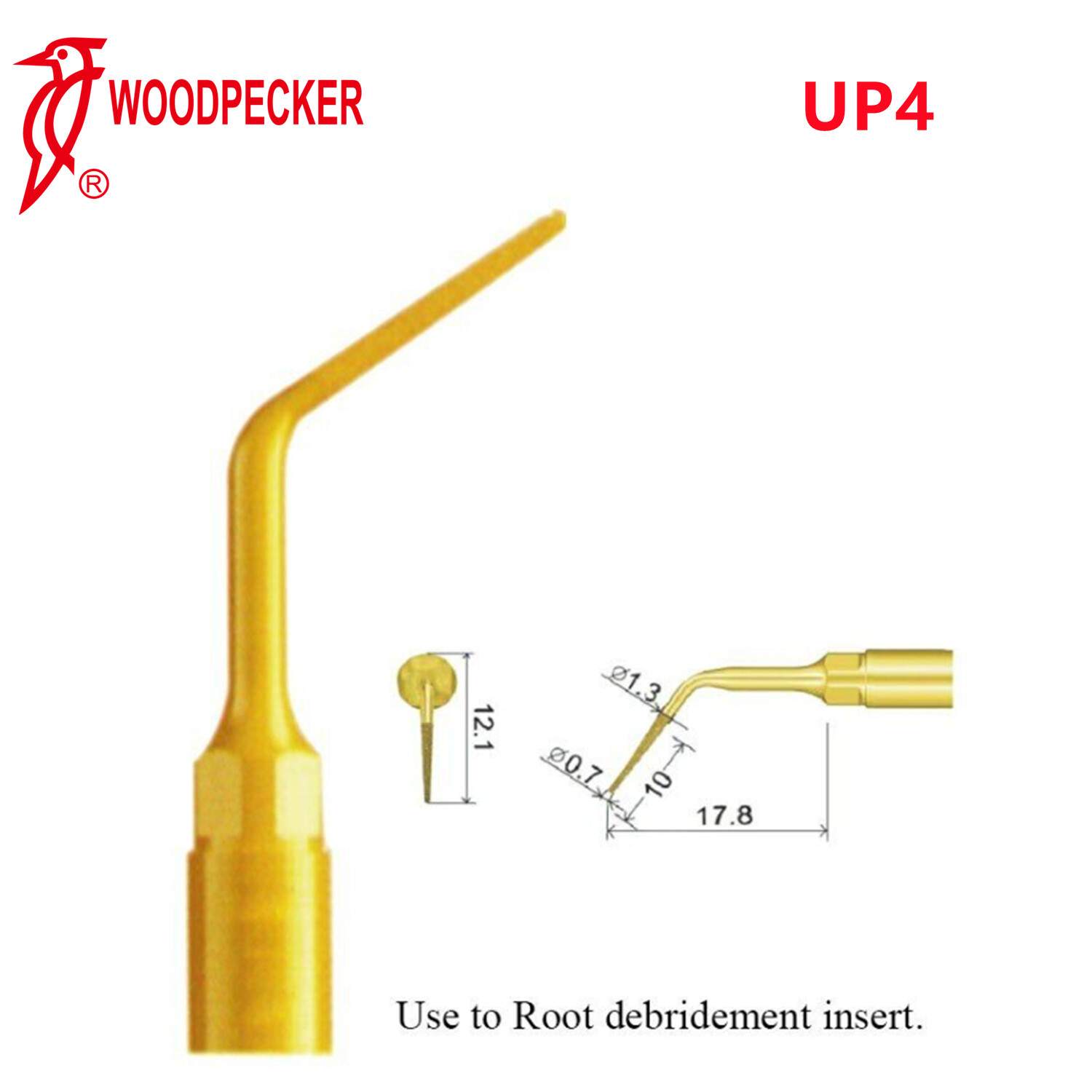 Woodpecker UP4 Piezo Bone Surgery Tips Periodontal Surgery Fit US-II LED Surgery