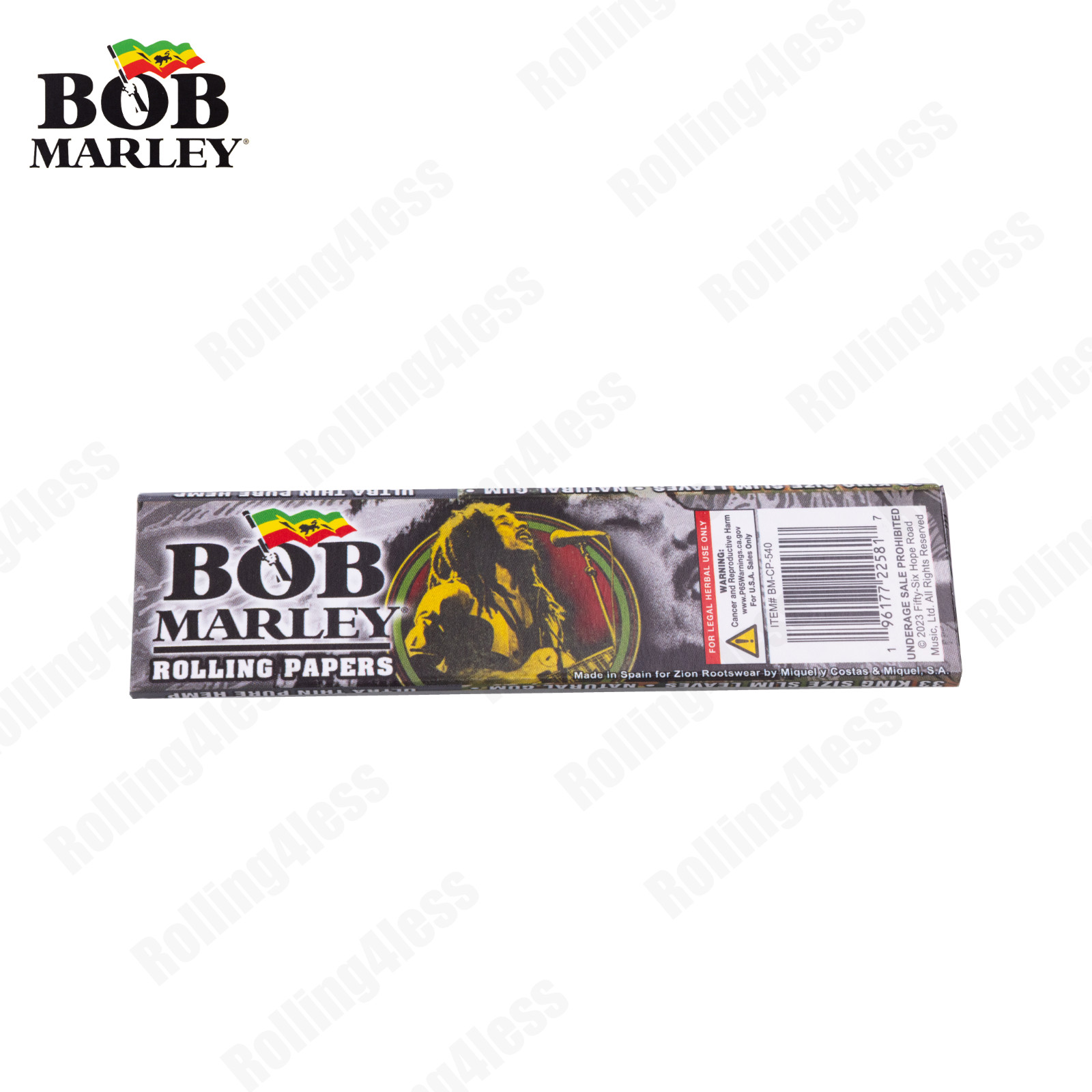 Bob Marley Ultra Thin King Size Rolling Papers Authentic | 10 Packs Deal