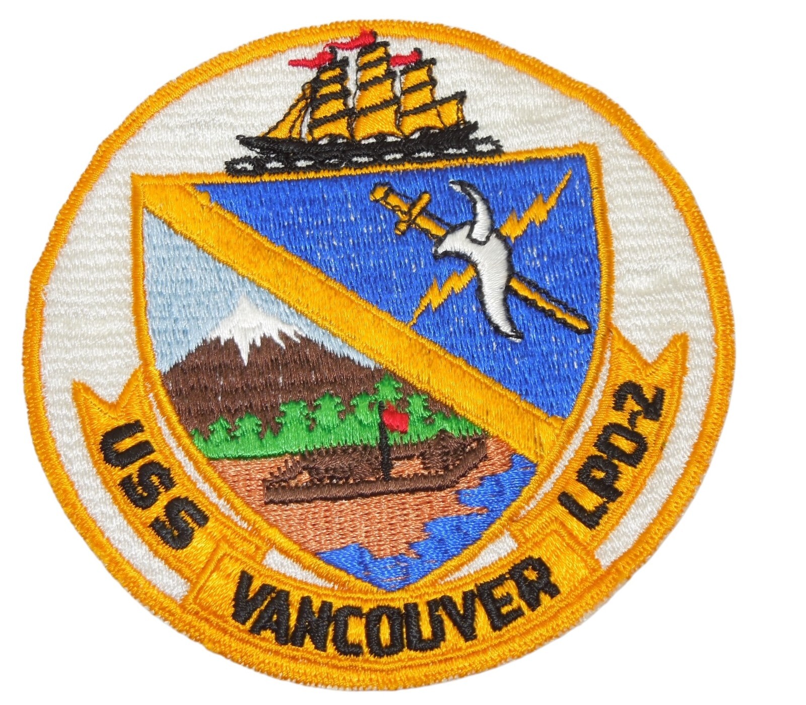 Original US Navy USS Vancouver LPD-2 Patch X114