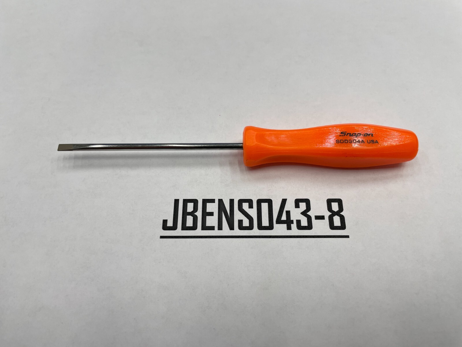 Snap-on Tools USA NEW ORANGE 1/8" Mini Hard Grip Flat Head Screwdriver SDD304AO
