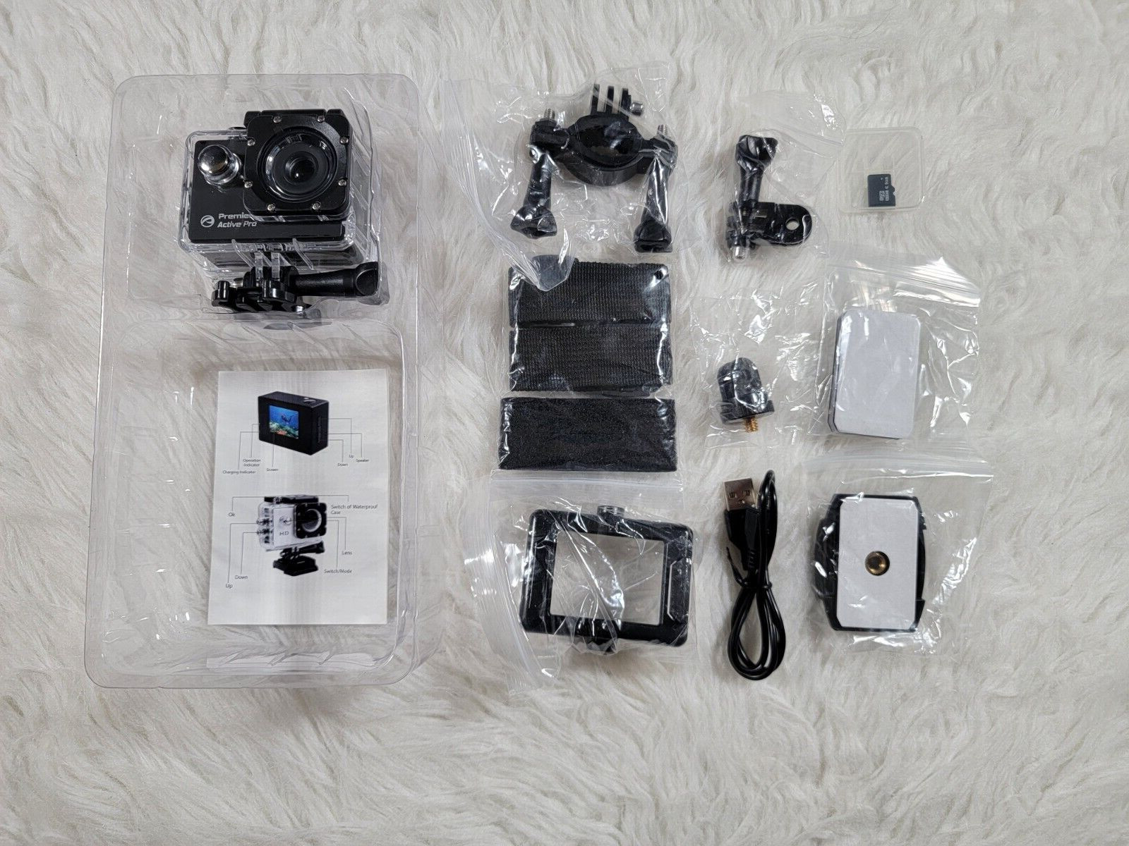 Premier ACTIVE Voyager Waterproof HD Action Camera with Case & Mounts PGACT08