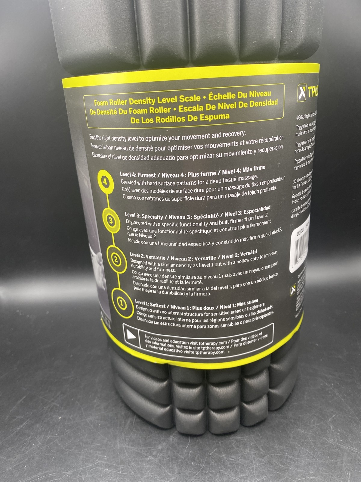 TriggerPoint Grid Foam Roller - Black | New