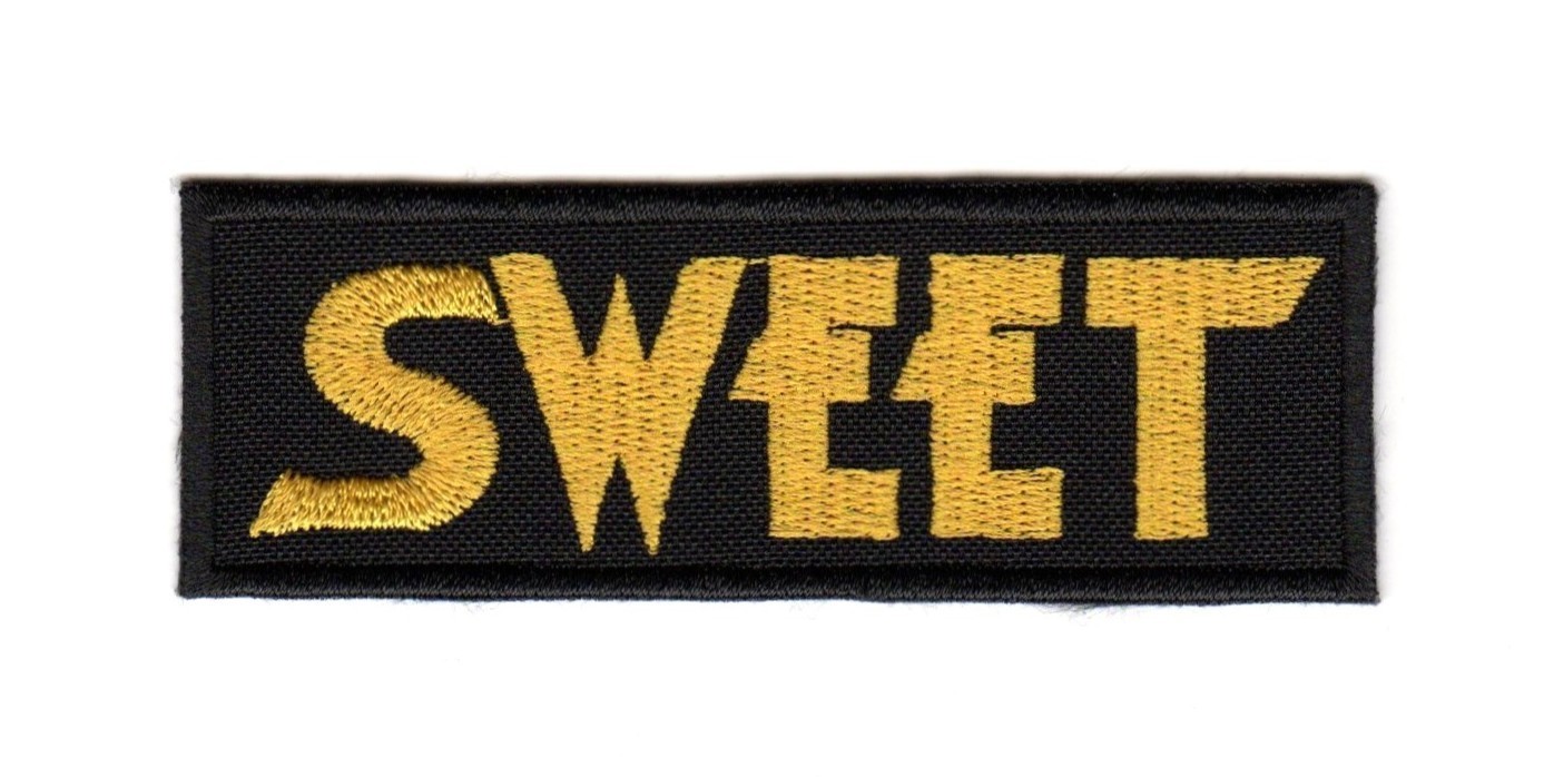 The Sweet Sew On Patch British Glam Hard Rock Power Pop Heavy Metal Band Logo