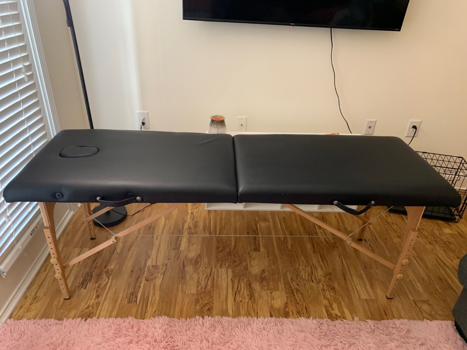 BestMassage XTS-MT296 73 inch Folding Massage Table with Carry Case - Black