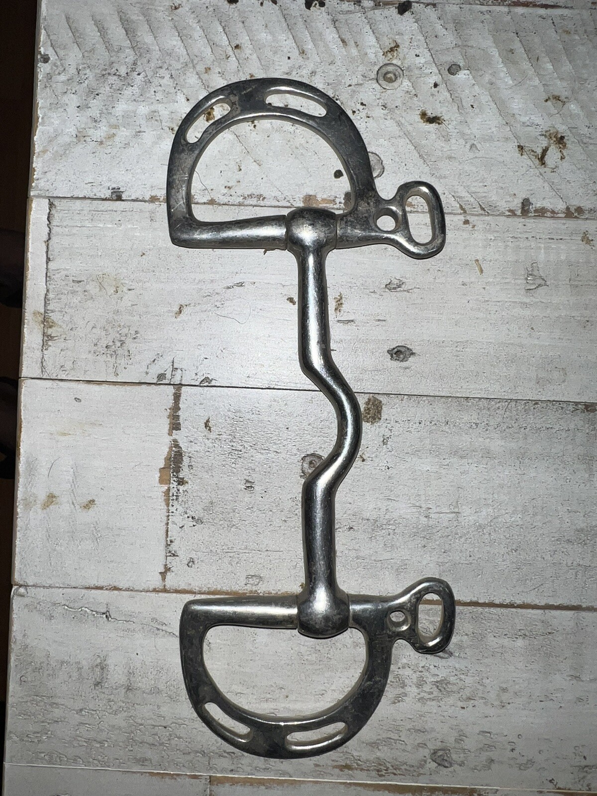 English Saddle Horse 5" Medium Port Mouth Stainless Kimberwick Bit