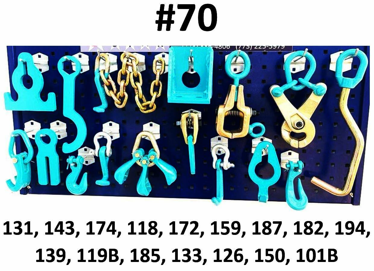 SET#70 - 16 PIECE HEAVY DUTY AUTO BODY FRAME MACHINE CLAMPS SET & PULLING TOOLS