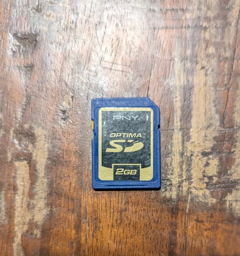 PNY Optima 2GB SD Memory Card (SD-02G) Blue Camera Storage