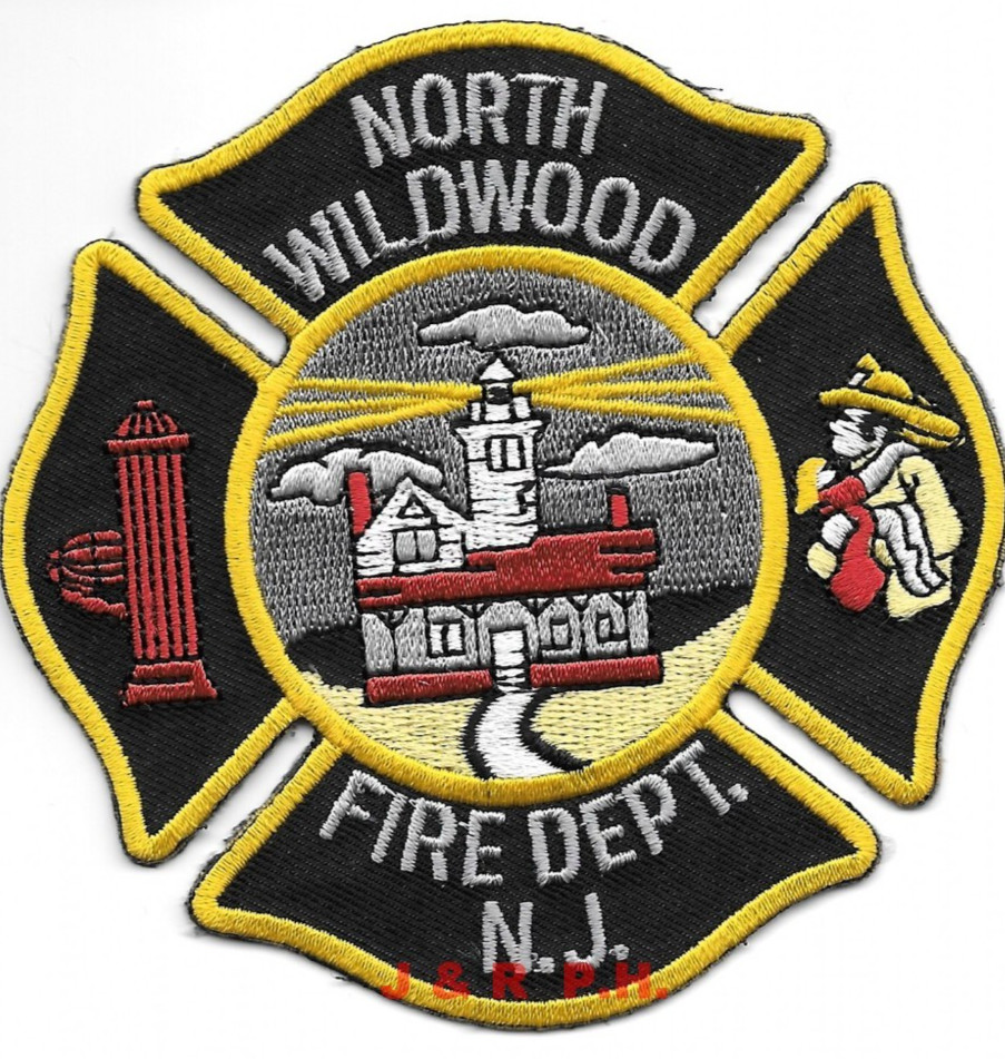 North Wildwood  Fire Dept., New Jersey  (4" x 4" size) fire patch