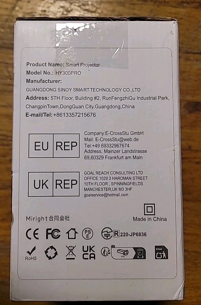 Magcubic HY300PRO Mini Projector with WiFi and Bluetooth