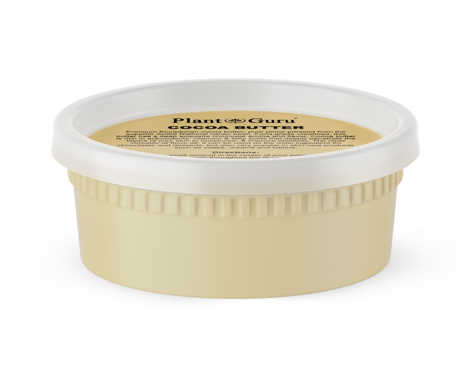 Raw Cocoa Butter 8 oz. 100% Pure Natural Unrefined Organic FOOD GRADE Cacao Bean