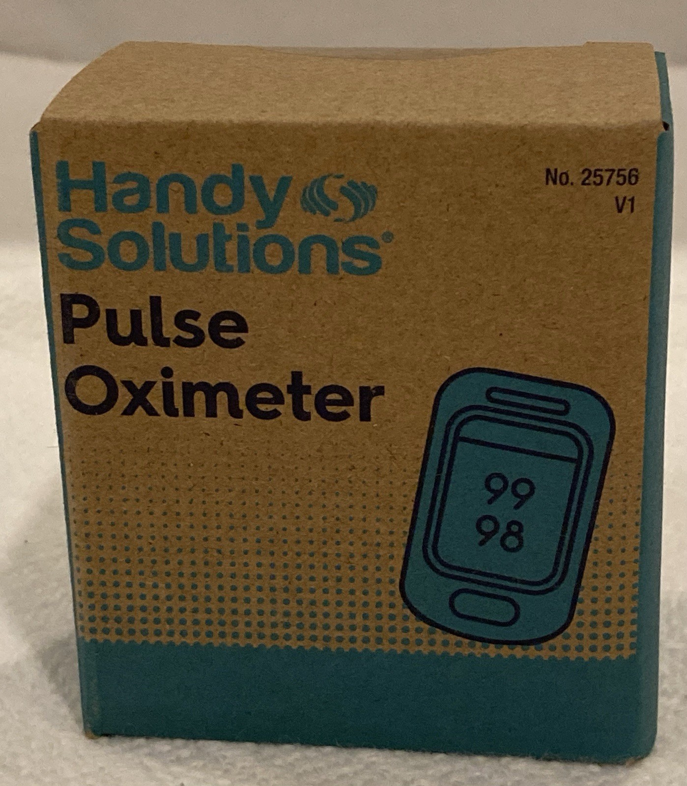Handy Solutions Finger Pulse Oximeter Easy-to-Read Talking Feature Auto On/Off