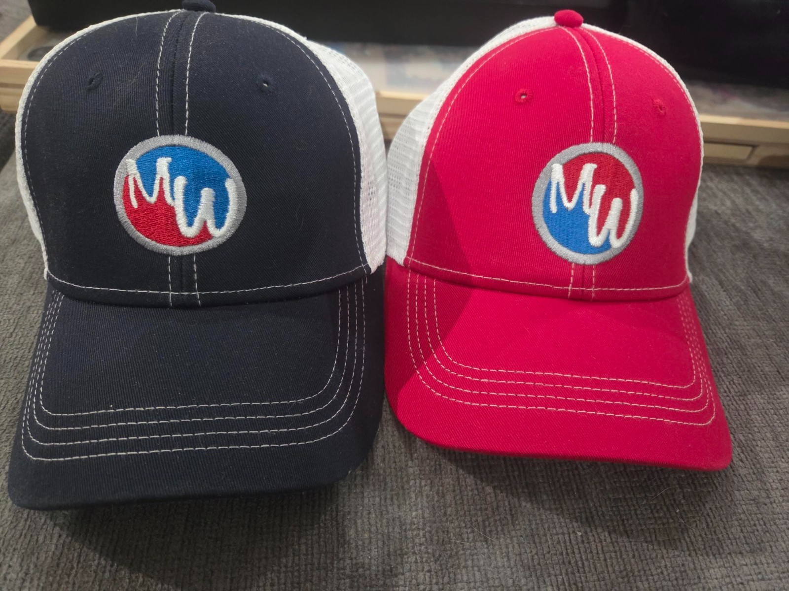 Set of 2 Mark Wahlberg Chevrolet snapback trucker hats  - NWOT