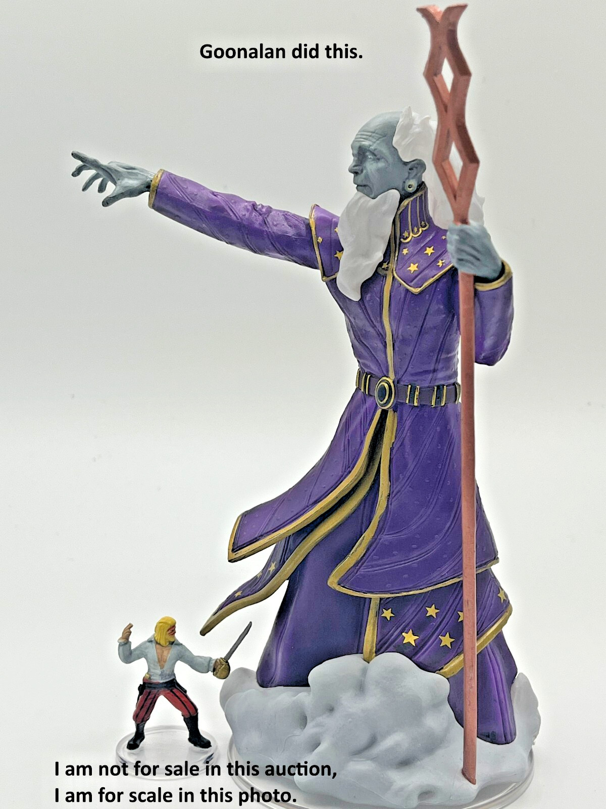 D&D Pathfinder Mini Storm King's 3 Zephyros Cloud Giant Wizard HUGE UNIQUE