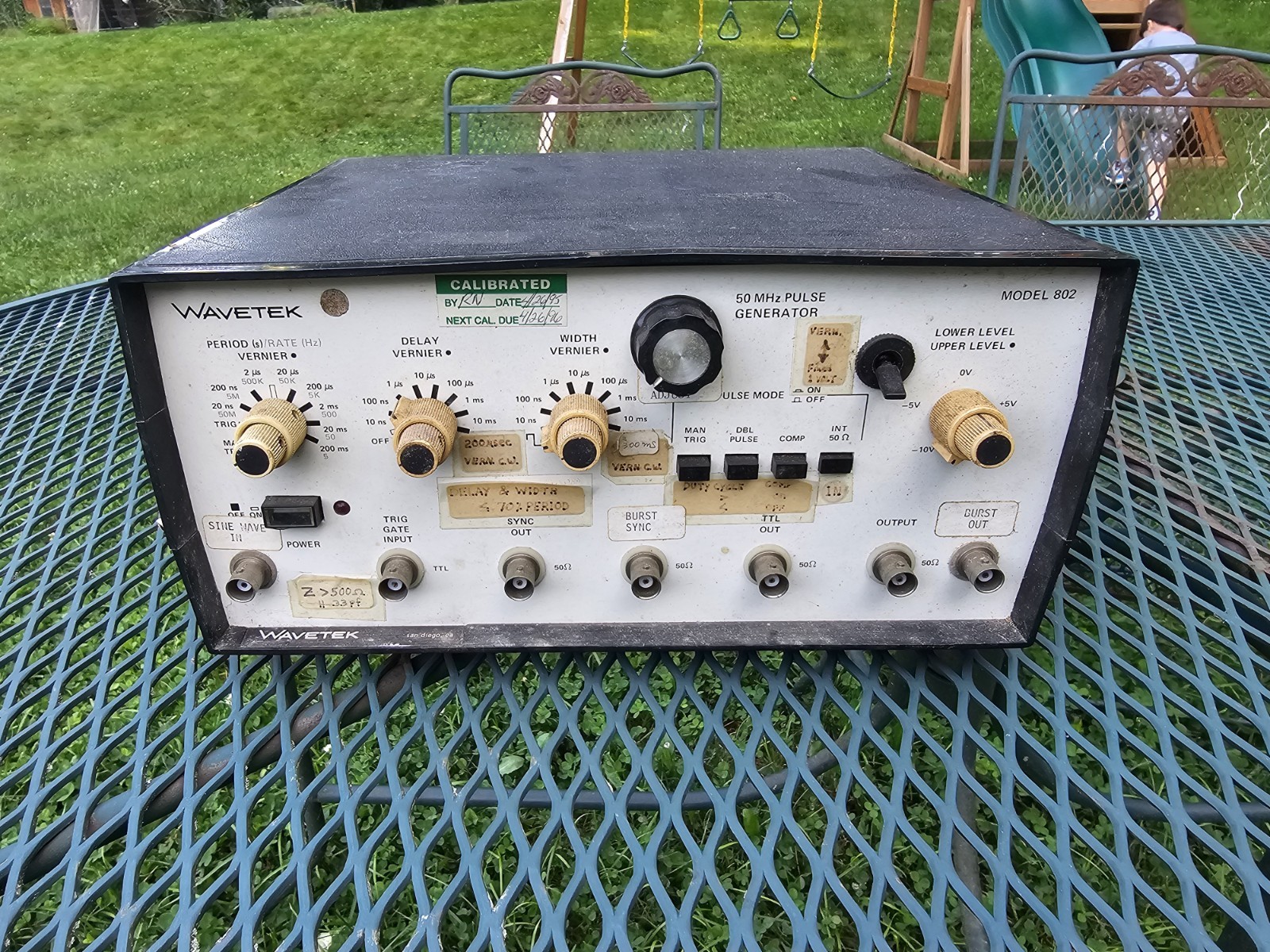 Wavetek Model 802 50 MHz Pulse Generator - Untested