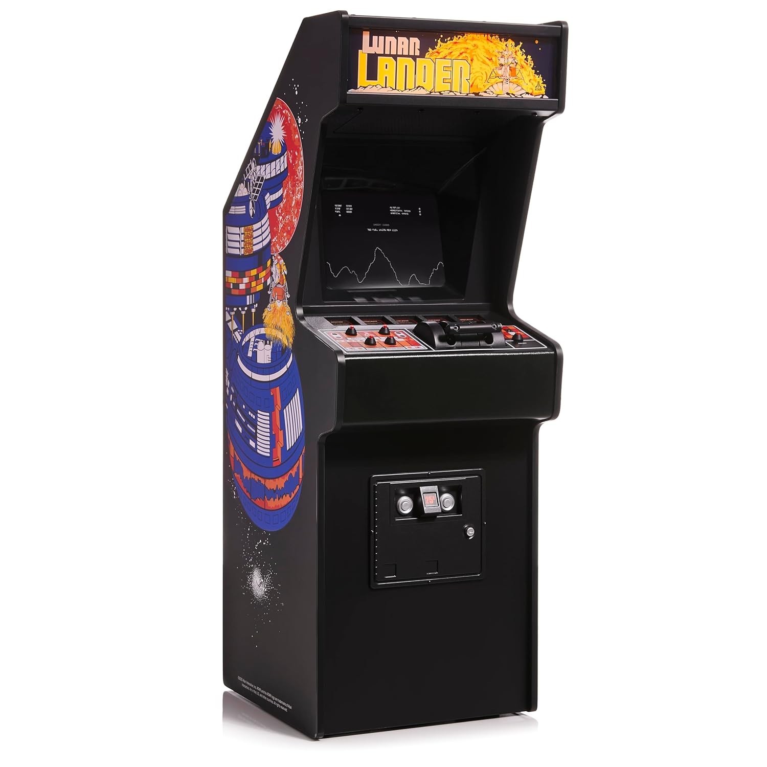Lunar Lander Mini 1/4 Scale Atari Replica Cabinet with ROM – Retro Arcade Ma...