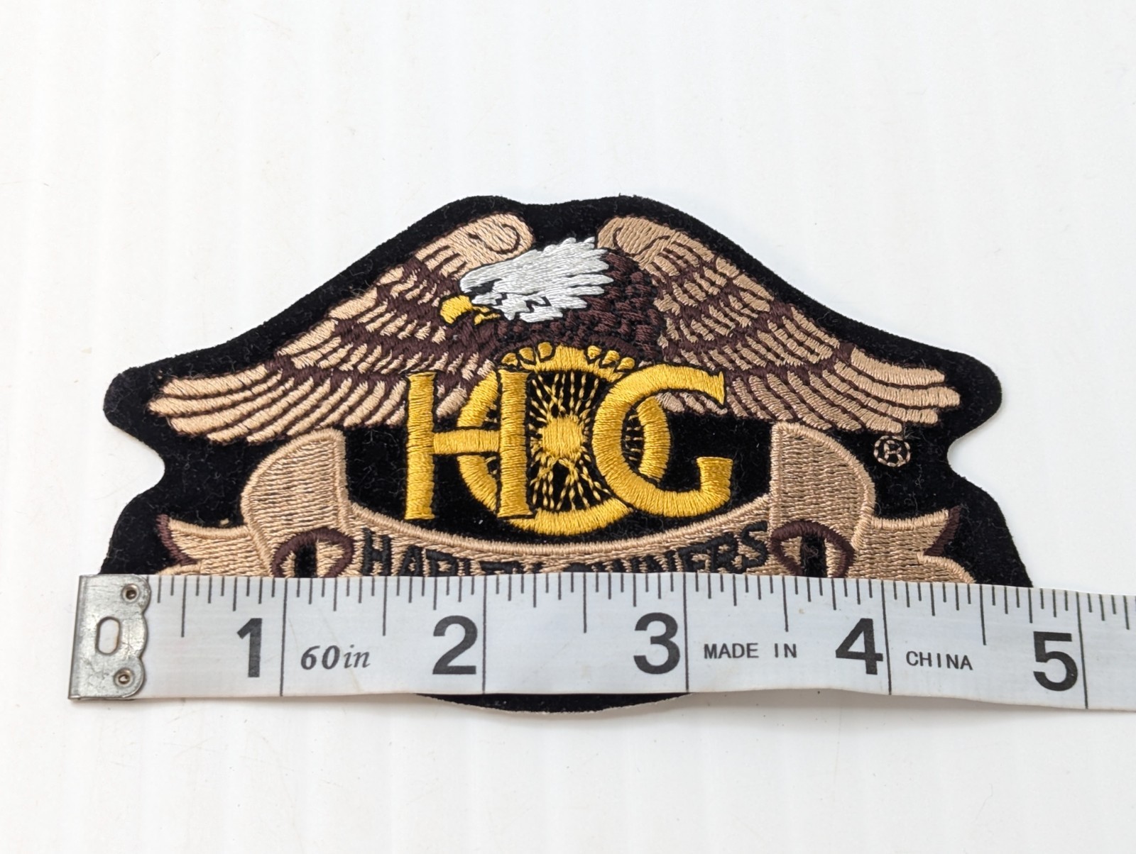 Harley Owners Group Patch Hog Harley Davidson 4.75" Iron-on Patch