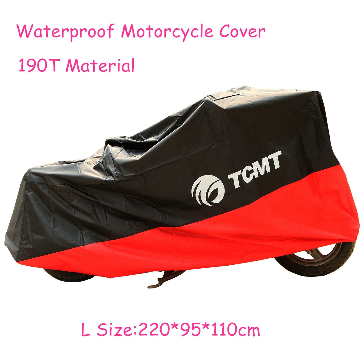 Universal Waterproof Motorcycle Cover Rain Dust UV Scooter Protector L Size