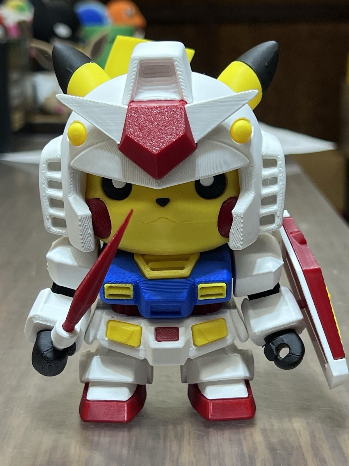 Pokemon Pikachu Gundam Theme 3D Printed – 5  inch Collectible