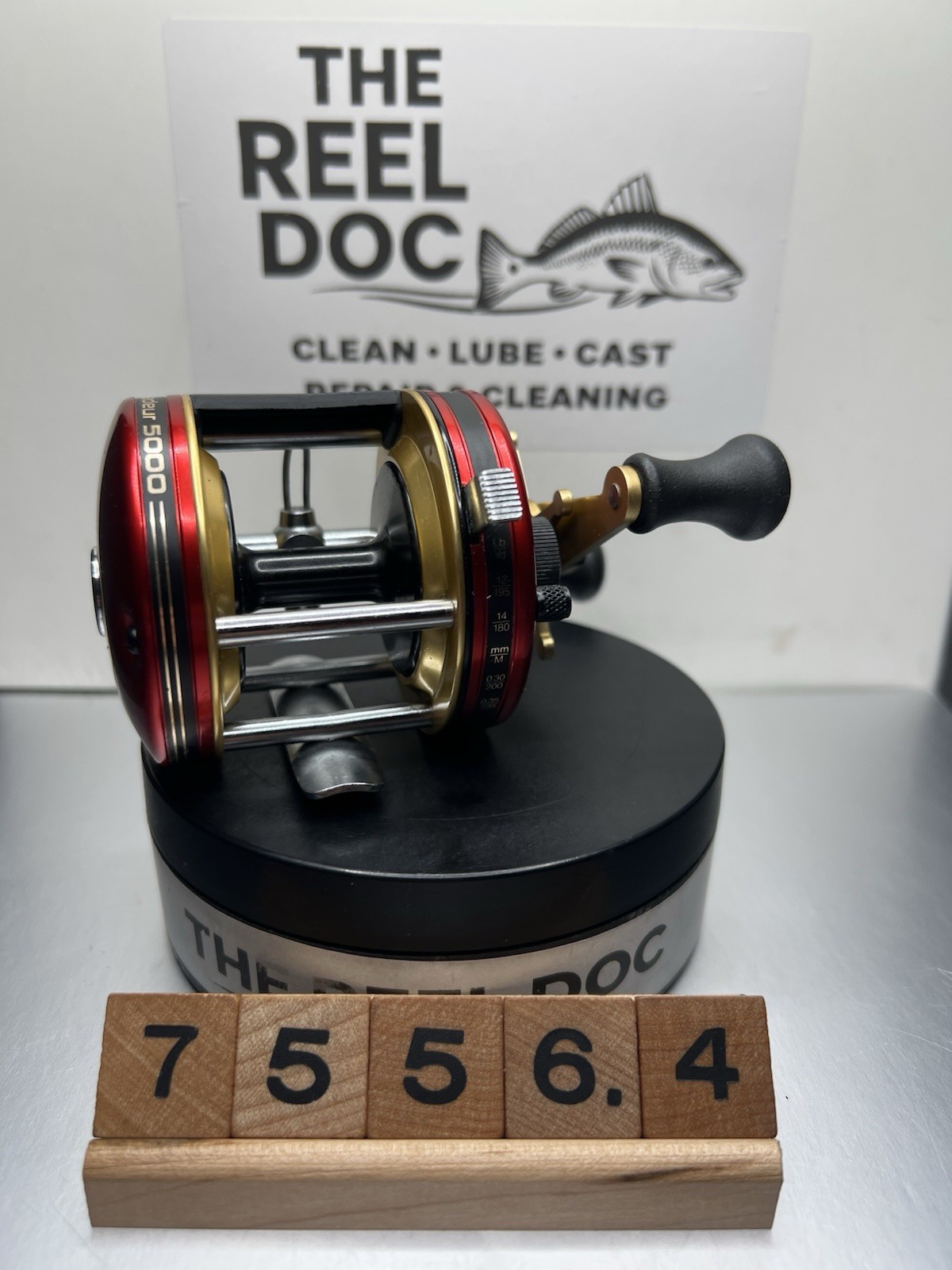 Abu Garcia 5000 35th Anniversary Red Gold Sweden 75564 Serviced By The Reel Doc