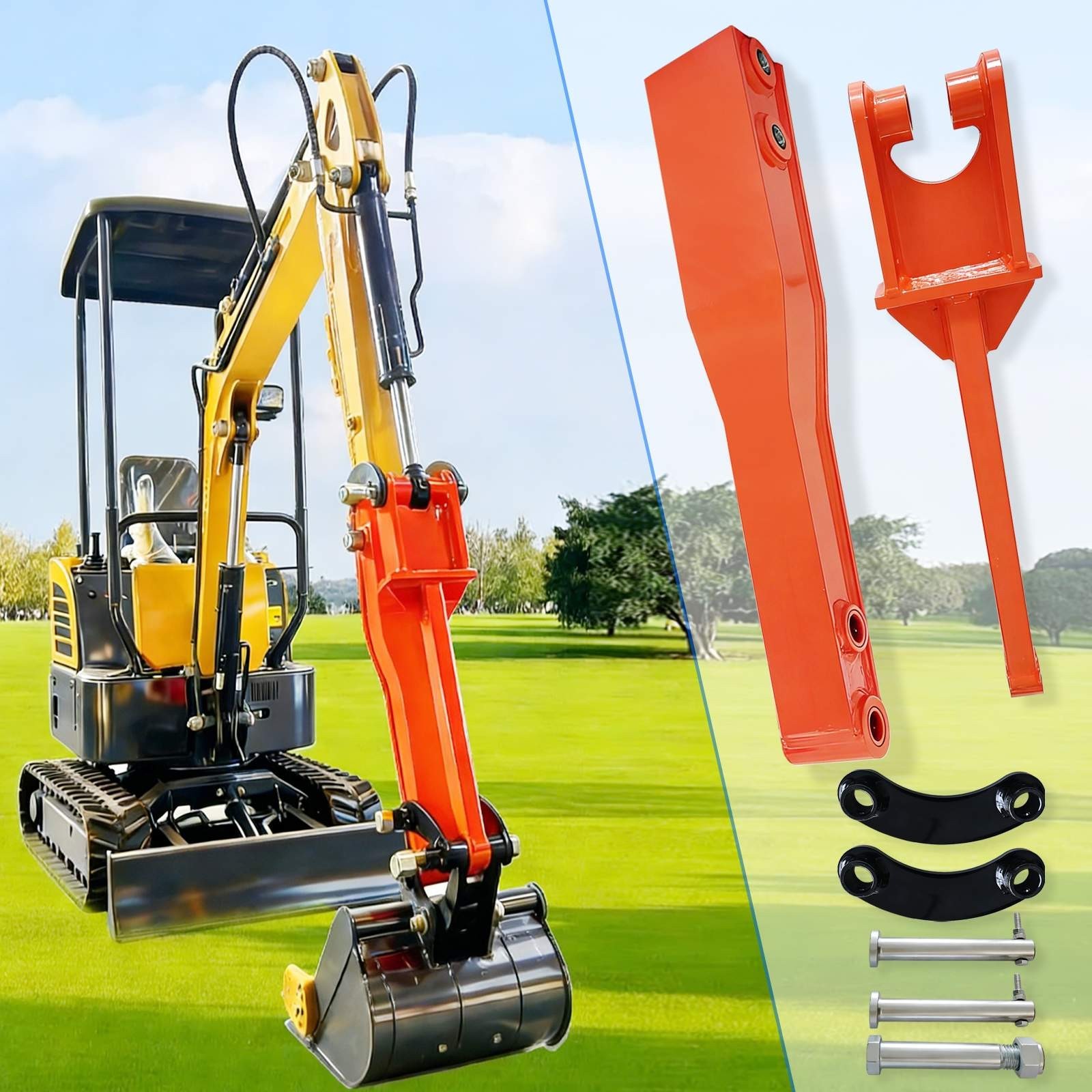 Excavator Arm Extension Kit for 0.8Tons-2tons Mini Excavator