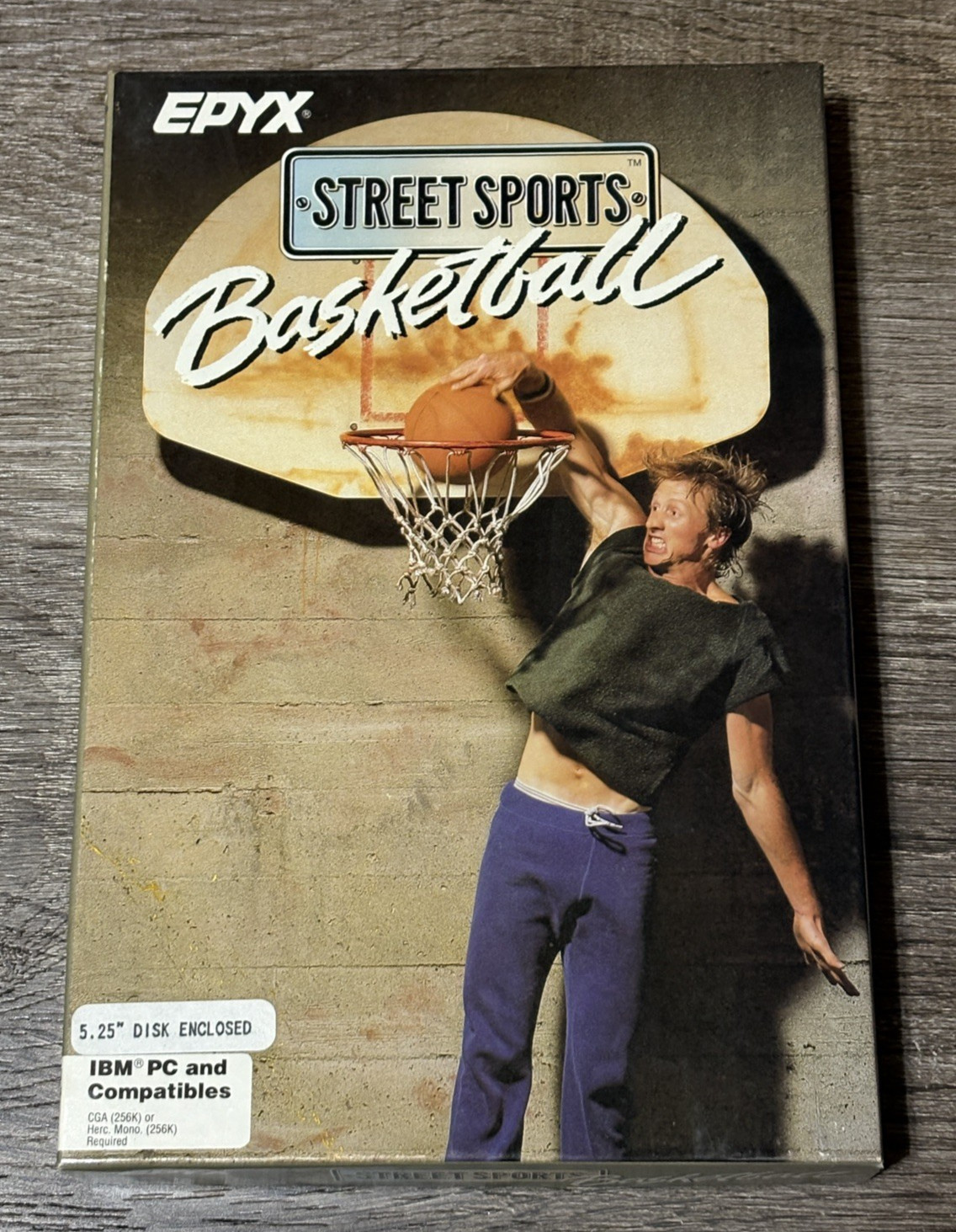 EPYX Street Sports Basketball IBM 5.25 Media - USED (Original Box and Manual)