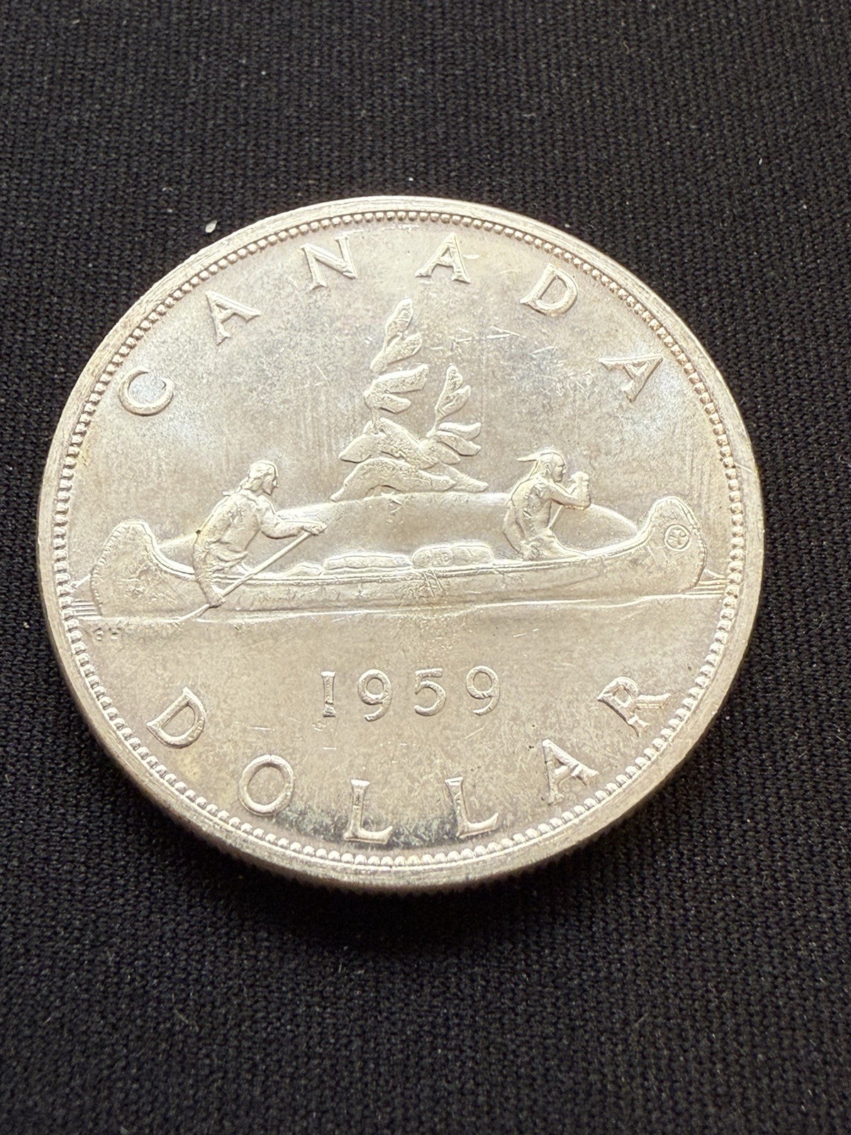 1959 Canadian Silver Dollar Coin 80% $1