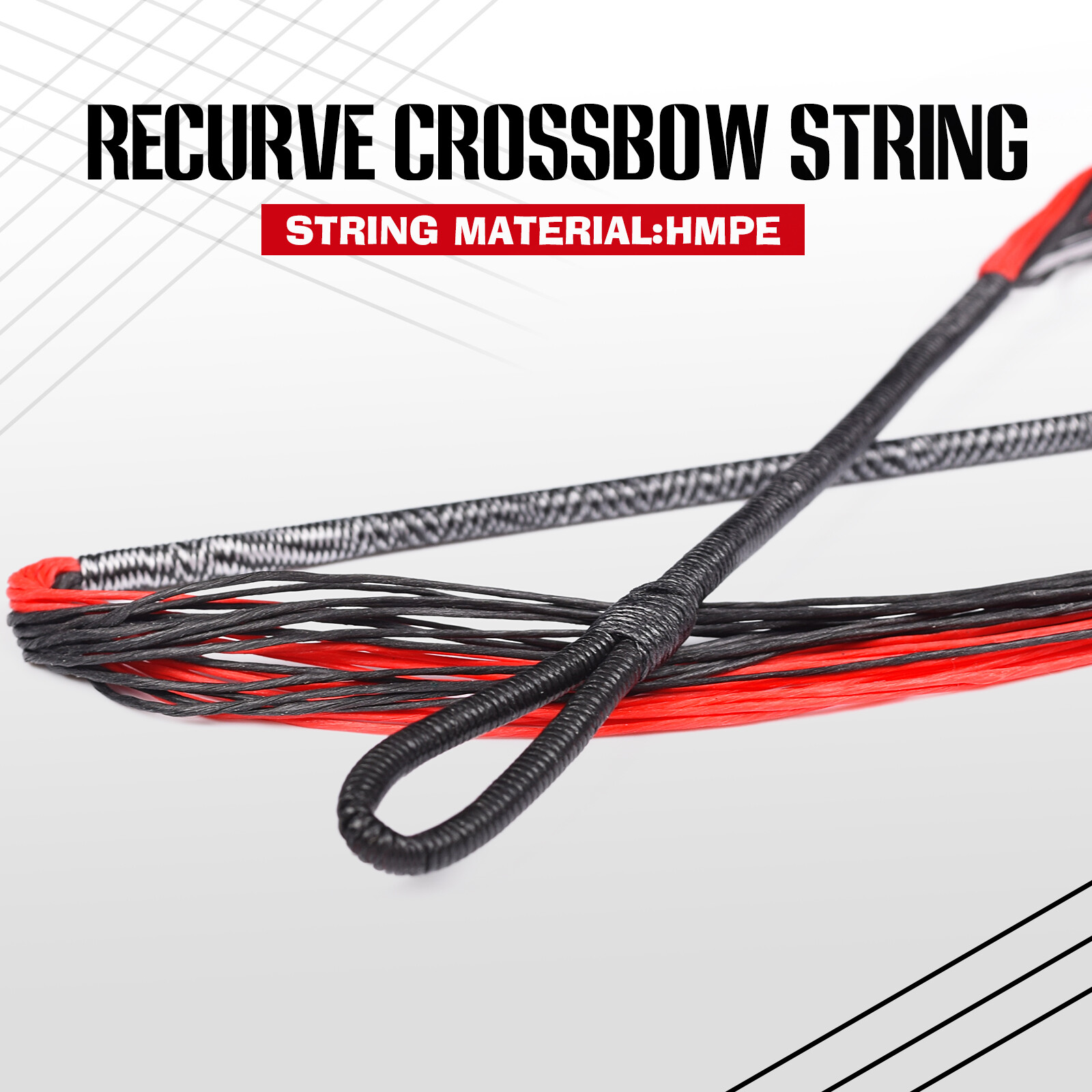 Red & Black 26.5" Replacement String for 175Lbs Barnett Mag Cat Jaguar Crossbow