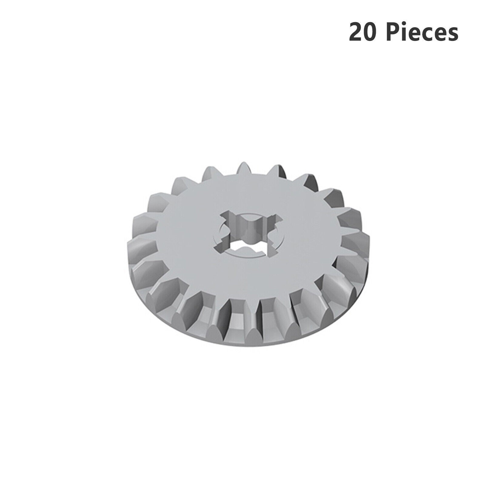 Part # 32198 Technic Gear 20 Tooth Bevel Building Pieces BULK LOT Light Gray