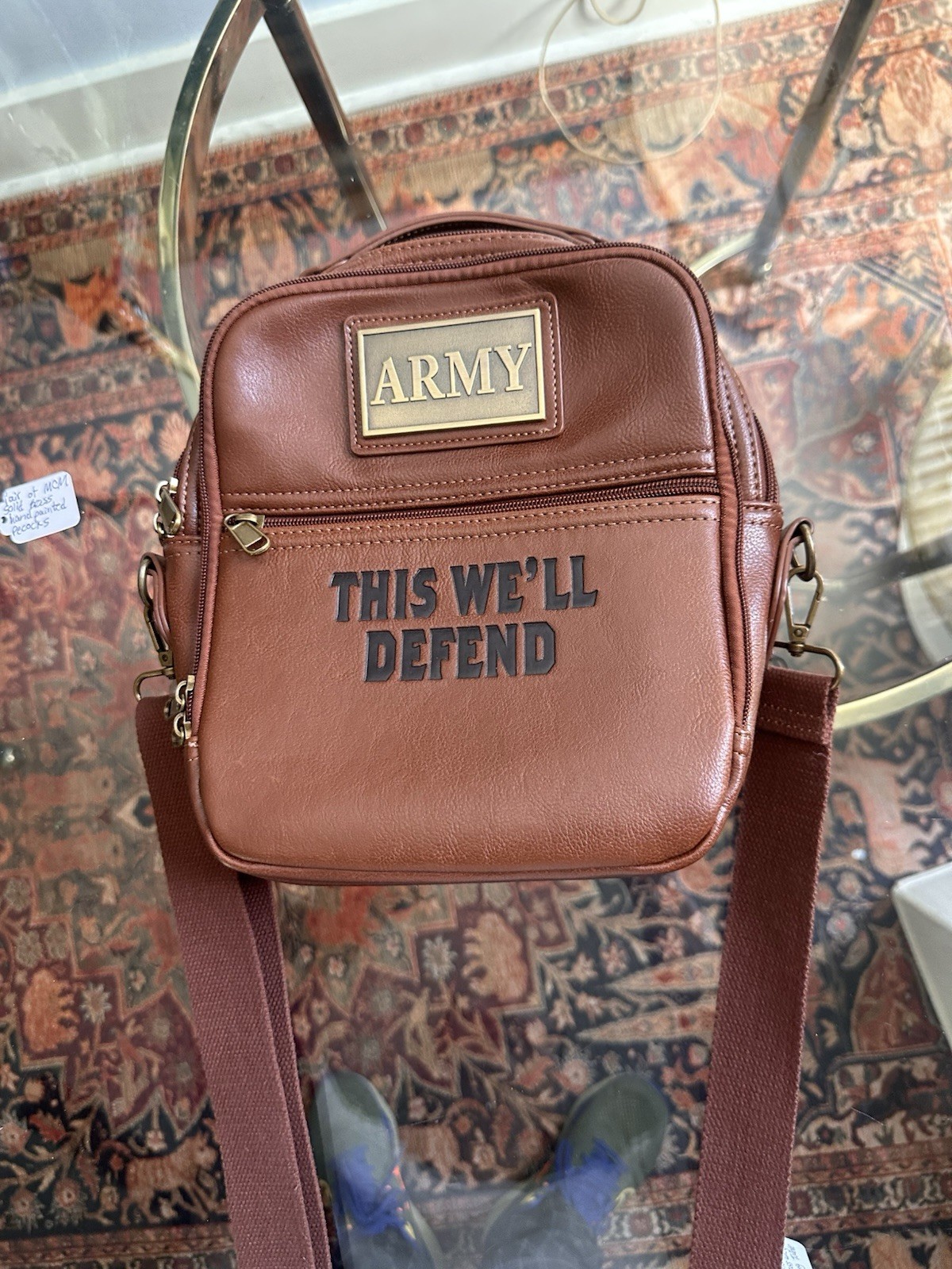 U.S. Army Faux Leather Gear Organizer Bag