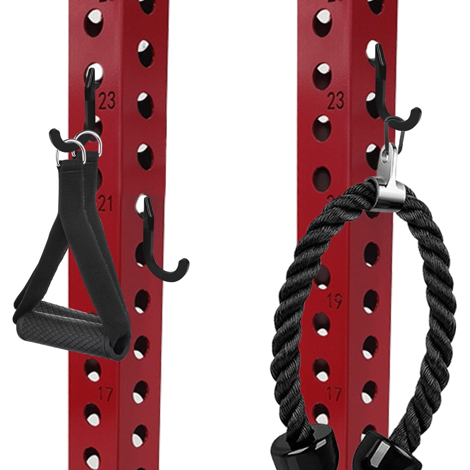 8PSC Power Rack Attachments Hooks,Squat Rack Accessories Hook,DIY Storage Hoo...