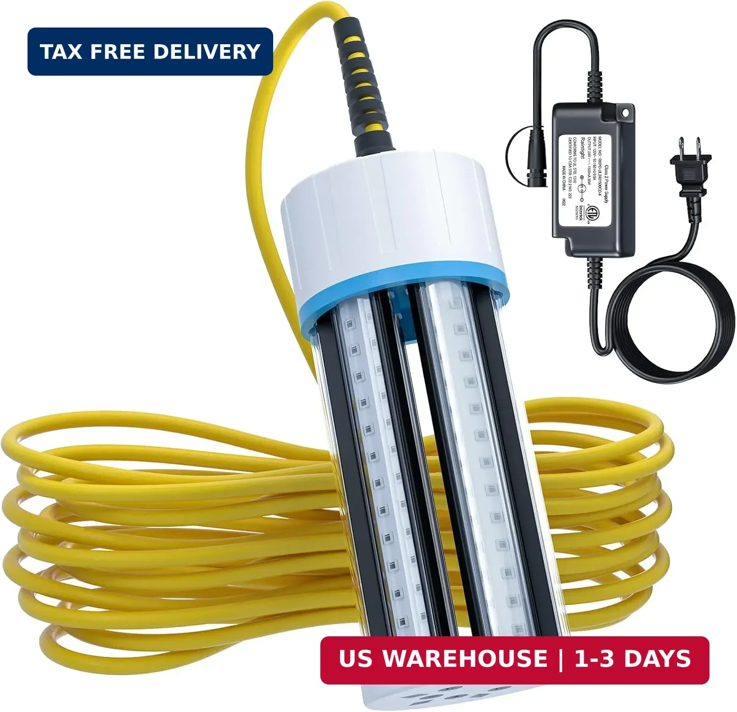 Underwater Fishing Light, 110V & 12V Super Bright Green LED Submersible Light At