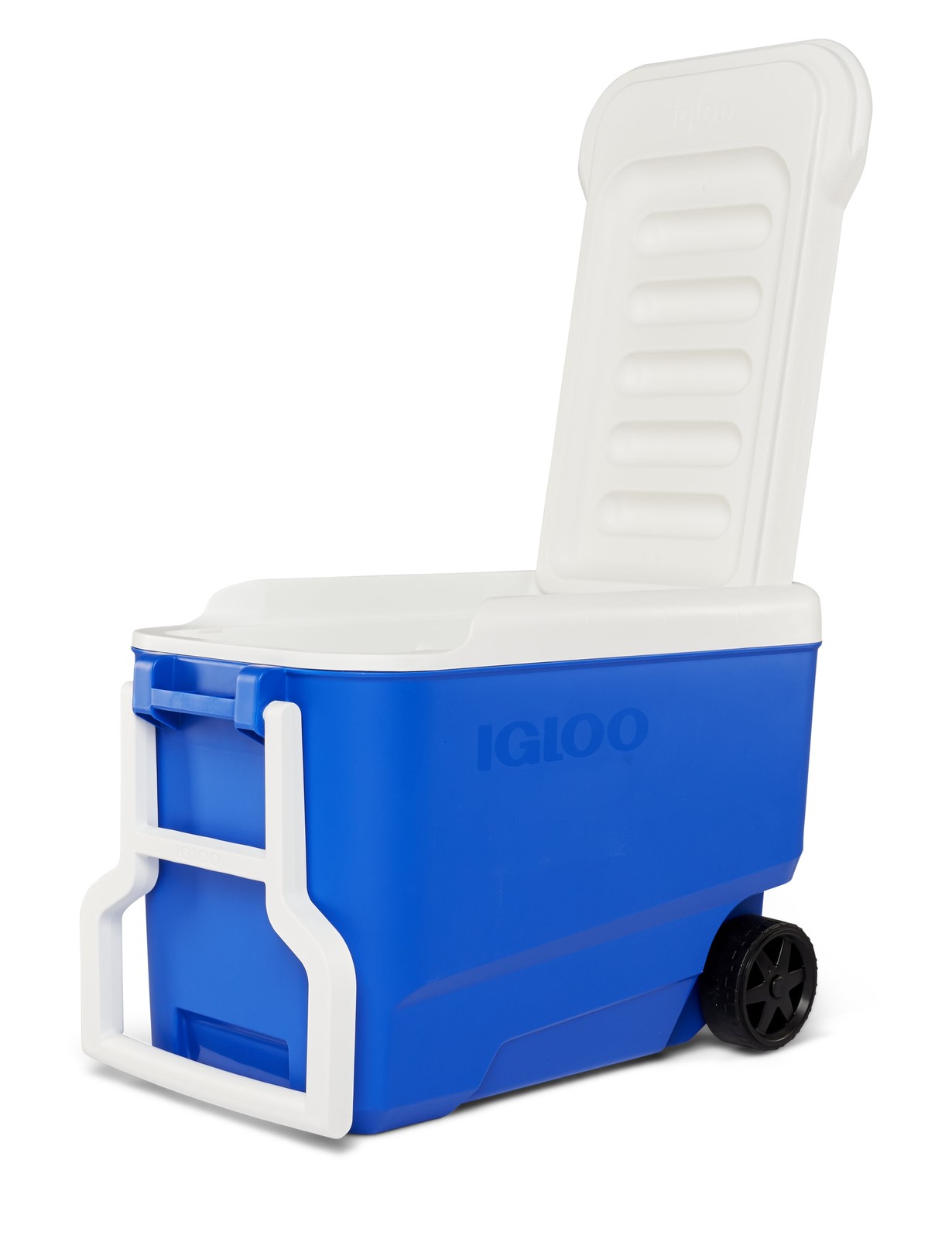 Igloo Wheelie Cool 38 QT Hard Sided Cooler with Wheels, Blue