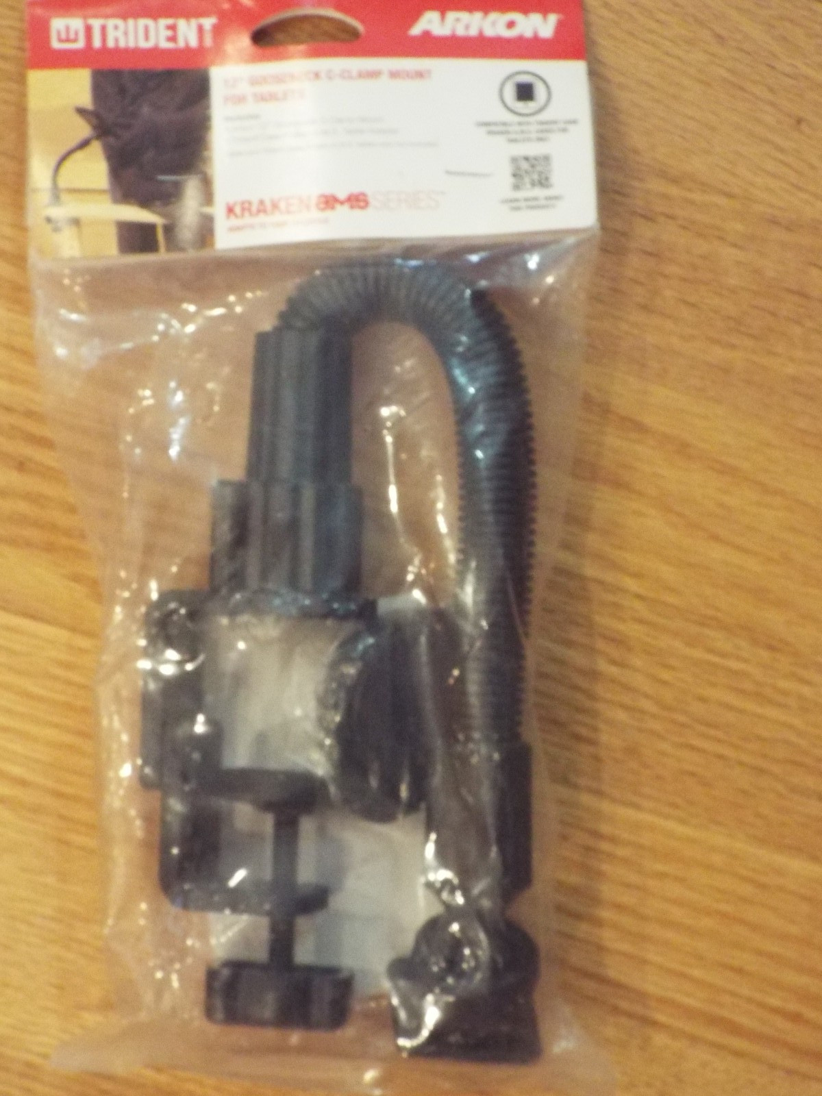 Trident Arkon 12" Flexible Gooseneck C-Clamp Mount for Kraken AMS Tablet  Case