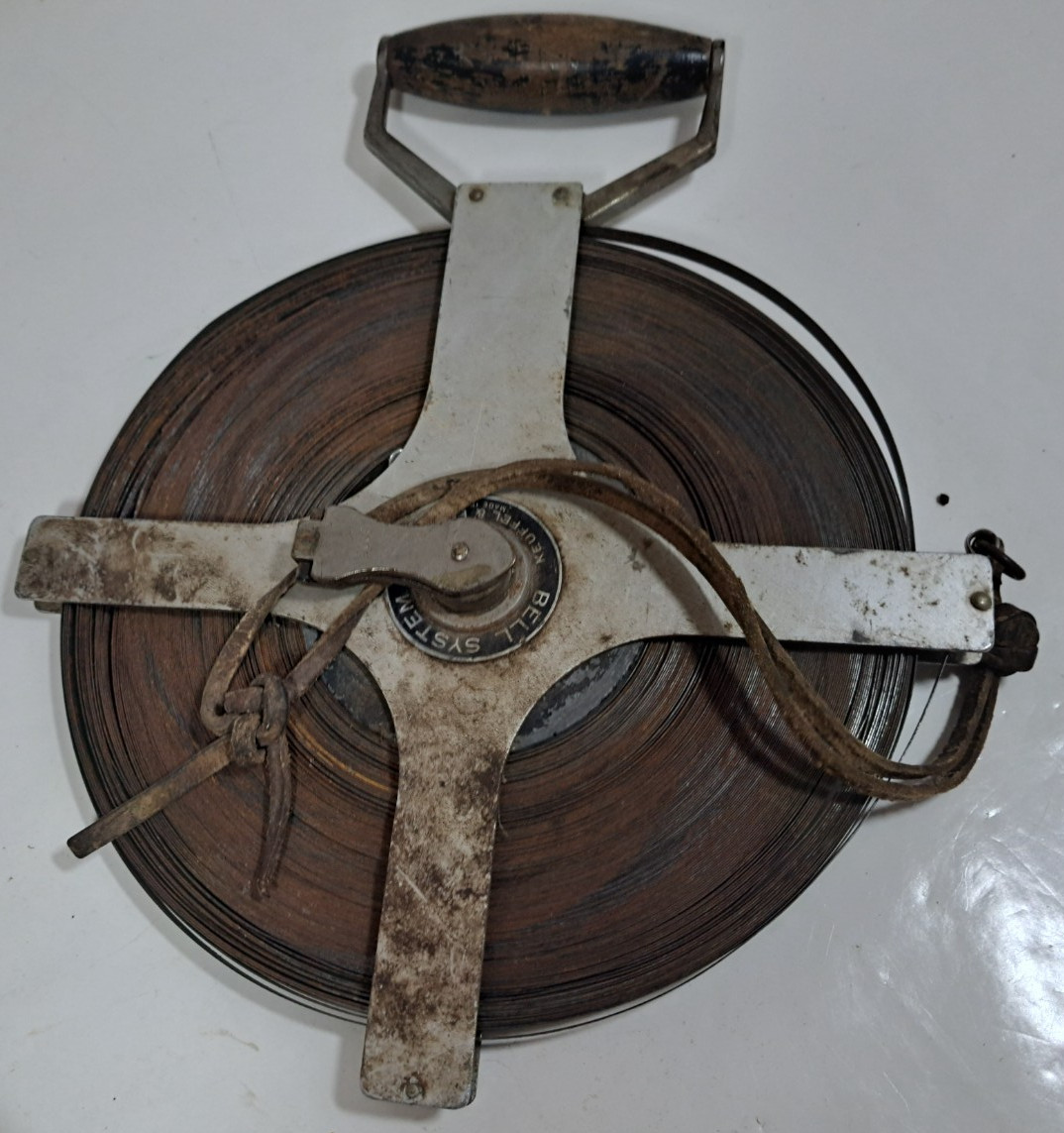 VTG KEUFFEL & ESSER CO For BELL SYSTEM B 100’ STEEL SURVEYING MEASURING TAPE