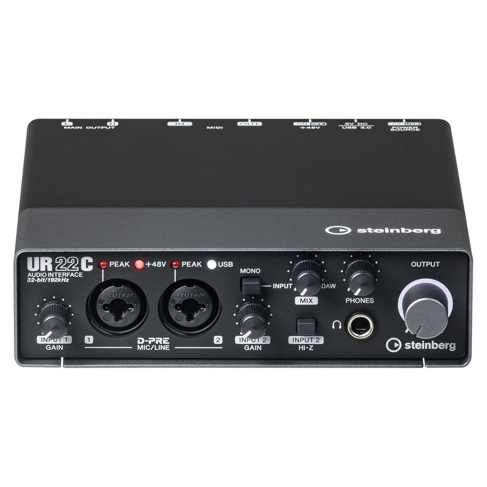 Steinberg UR22C Audio Interface Yamaha MT5 Headphone YCM01 Microphone ProX Cable
