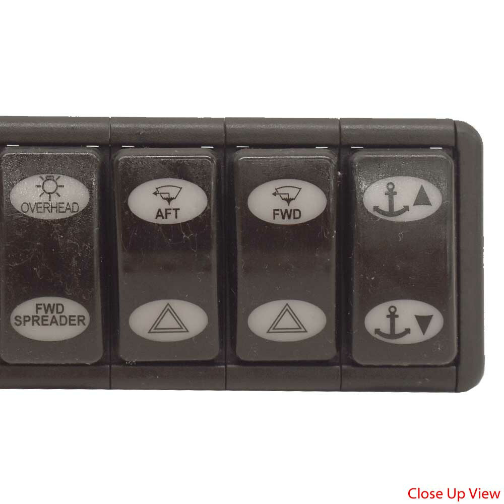 Wellcraft Boat Rocker Switch Panel | 340 Coastal Black Illuminated