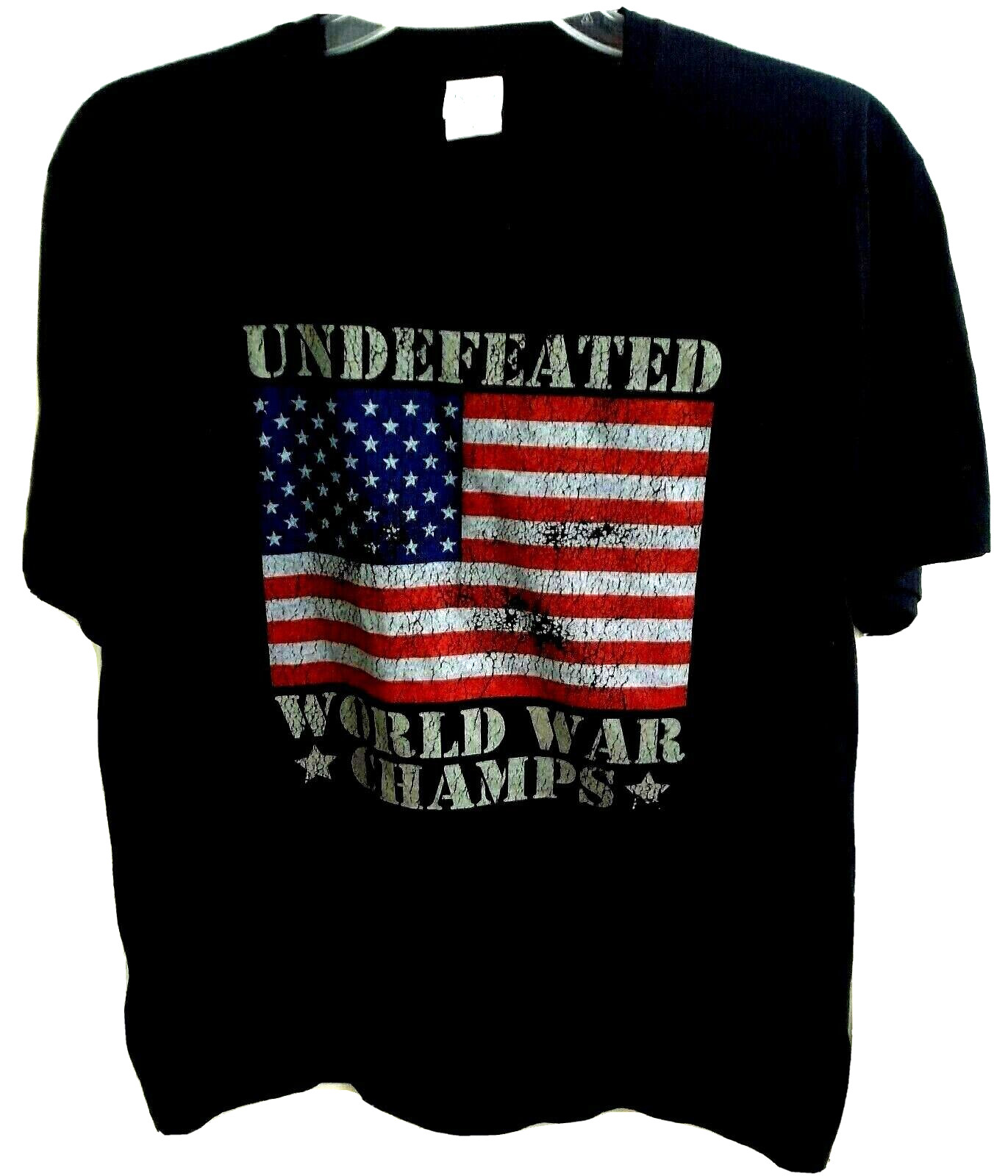 Undefeated World War Champs T-Shirt Adult L Large - WWII Veterans