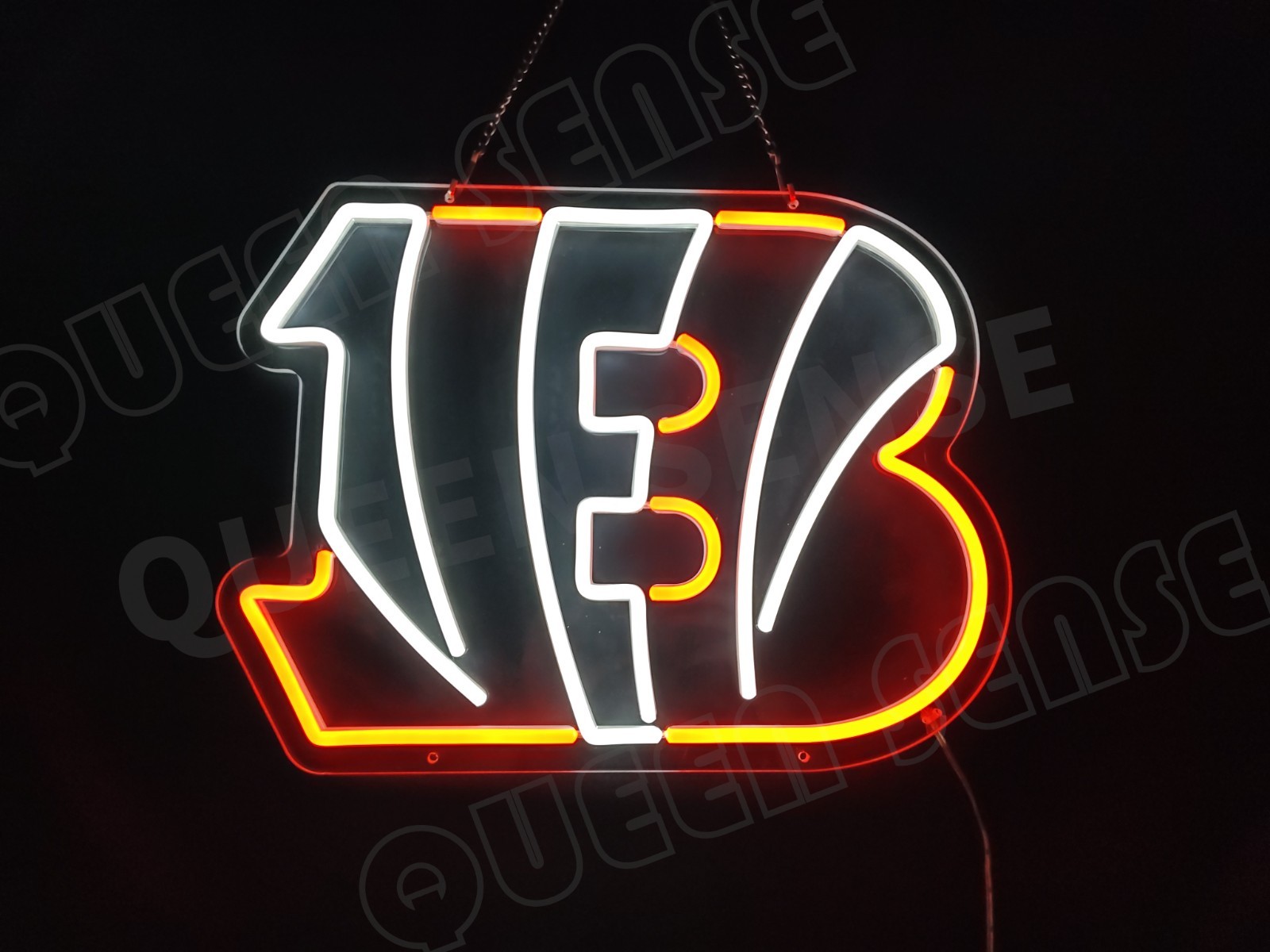 Cincinnati Bengals LED Neon Sign With Dimmer USB Powered Adjustable Light