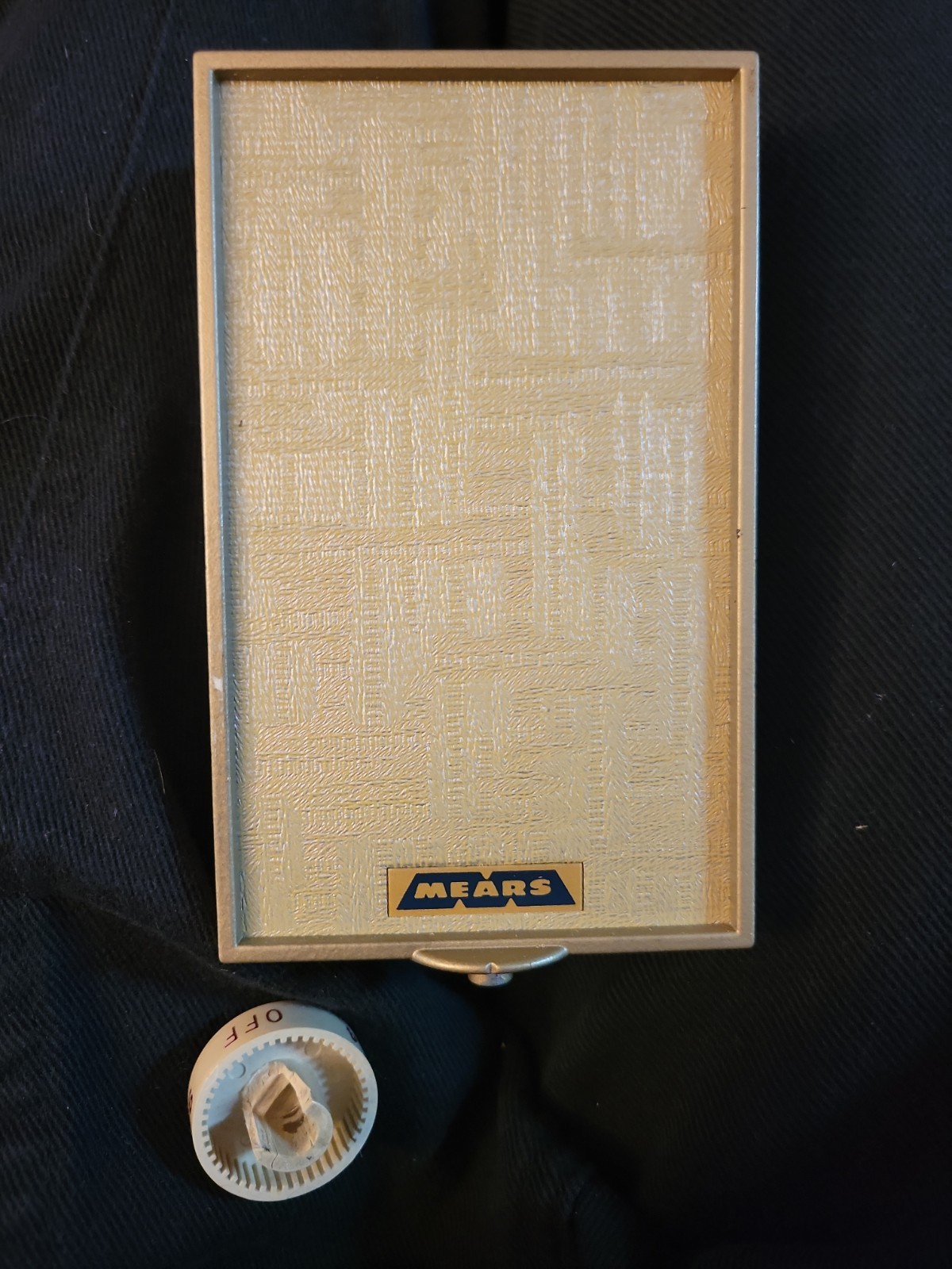 Mears M 7 D Double Pole Line Voltage Thermostat Ivory 1960's Old Stock * note *