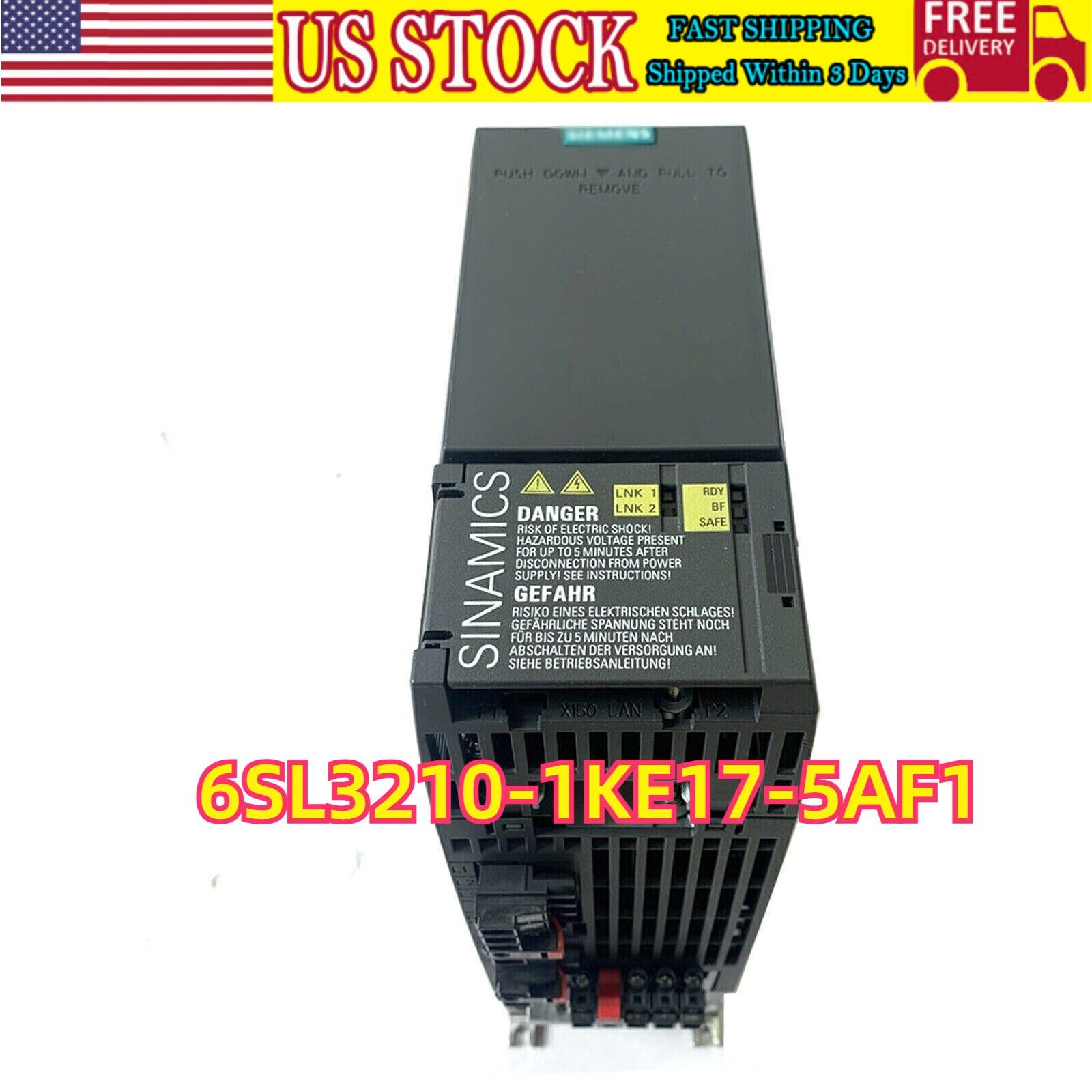 New Siemens 6SL3 210-1KE17-5AF1 6SL3210-1KE17-5AF1 SINAMICS G120C Rated Power