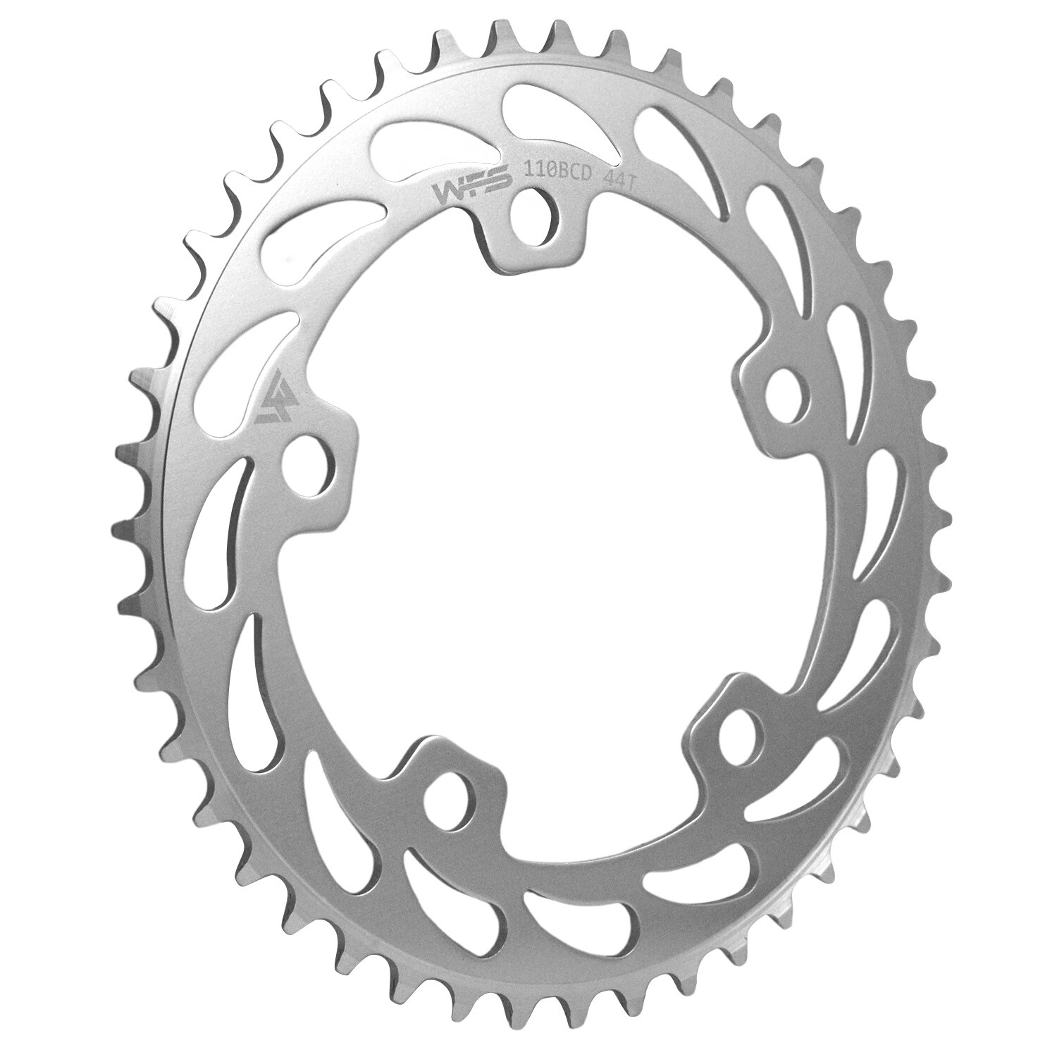 WFS Helix Chainring 44T 1/8" 110mm Old School BMX Single Speed Fixie,Silver